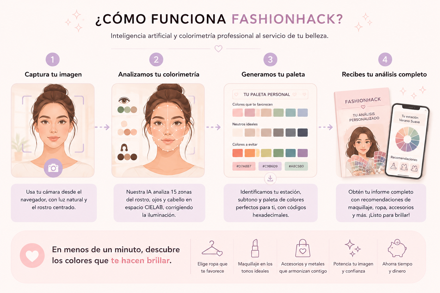 Cómo funciona el test de colorimetría de FashionHack
