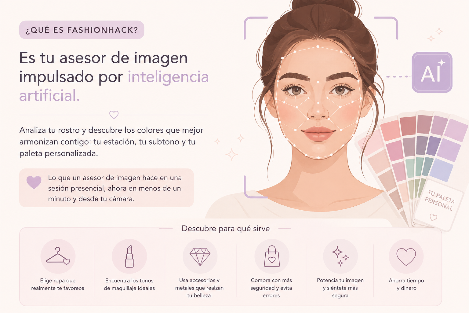 Análisis de colorimetría con IA de FashionHack